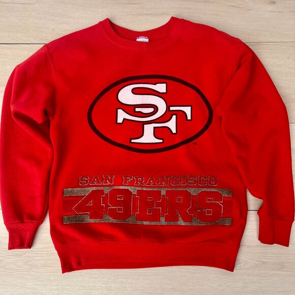 Vintage 90's San Francisco 49ers Front/Back Graphic Salem Crewneck UNISEX /M's M - Picture 2 of 15